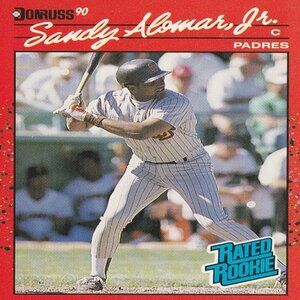 Sandy Alomar Jr. - Donruss 90 Rated Rookie Baseball Card